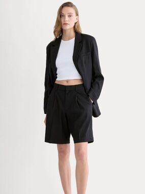 Everlane Black Tailored Bermuda Shorts